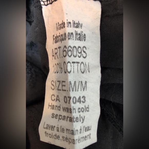 Valentina Naldi Made in Italy Black Eyelet Dress NWT | 100% Cotton | Size M - Picture 7 of 7